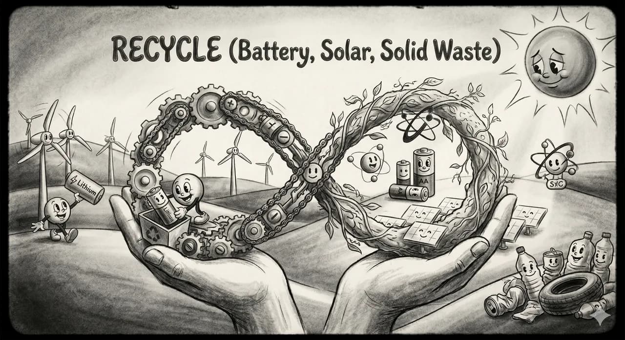Industrial recycling systems